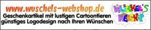 Geschenkartikel mit lustigen Cartoontieren
